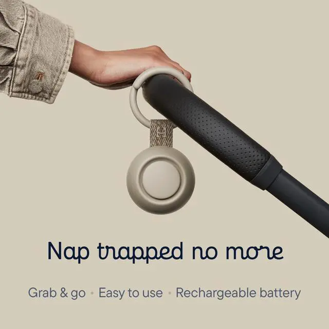 Alt view image 2 of 7 - Go | Portable Sound Machine for Babies and Kids | Sleep Soother | 10 Soothing Sounds | White Noise | Shush | Travel | Registry Gift | Baby Shower | Clips on Stroller | Greige