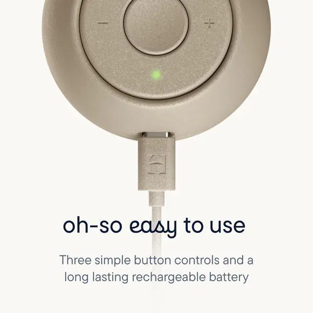 Alt view image 4 of 7 - Go | Portable Sound Machine for Babies and Kids | Sleep Soother | 10 Soothing Sounds | White Noise | Shush | Travel | Registry Gift | Baby Shower | Clips on Stroller | Greige