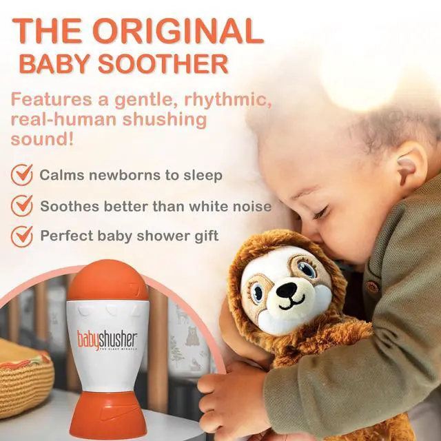 Alt view image 2 of 7 - Portable Sound Machine - Mom-Like 'Shh!' Sound for Baby, Sleeping Soother, Newborn Essentials for Crib, Battery Operated Hush, Travel Friendly, Shower & Registry Gift - 1 Count