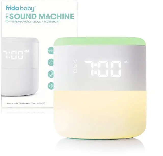 Main image of Baby 3-in-1 Alarm Clock + Sound Machine + Nightlight | Wake Up Light Sunrise Alarm Clock, White Noise Soother, Sleep Trainer, Nursery + Toddler + Kids Bedroom (Bluetooth)