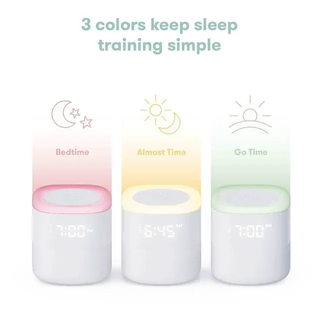 Alt view image 6 of 7 - Baby 3-in-1 Alarm Clock + Sound Machine + Nightlight | Wake Up Light Sunrise Alarm Clock, White Noise Soother, Sleep Trainer, Nursery + Toddler + Kids Bedroom (Bluetooth)