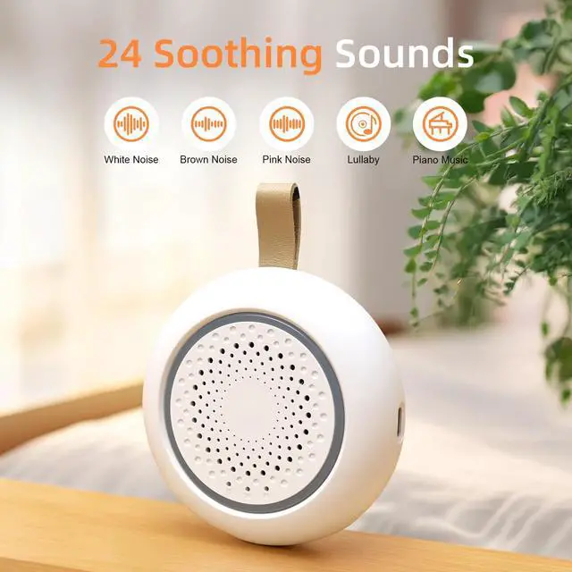 Alt view image 2 of 7 - Hatch Portable Pink Sound Machine, Nature Sound White Noise Sound Machine with Night Light for Sleep, Meditation, Relaxation, Anxiety Relief, Concentration for Adults Kids Baby ADHD Home Office Travel