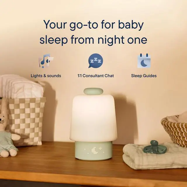 Alt view image 2 of 7 - Sound Machine, Night Light | Sleep Support | Registry Essential, Routine Builder, Time-to-Rise Alarm Clock, White Noise, Nursery Stories, Toddler Kids (Wi-Fi) (Mint)