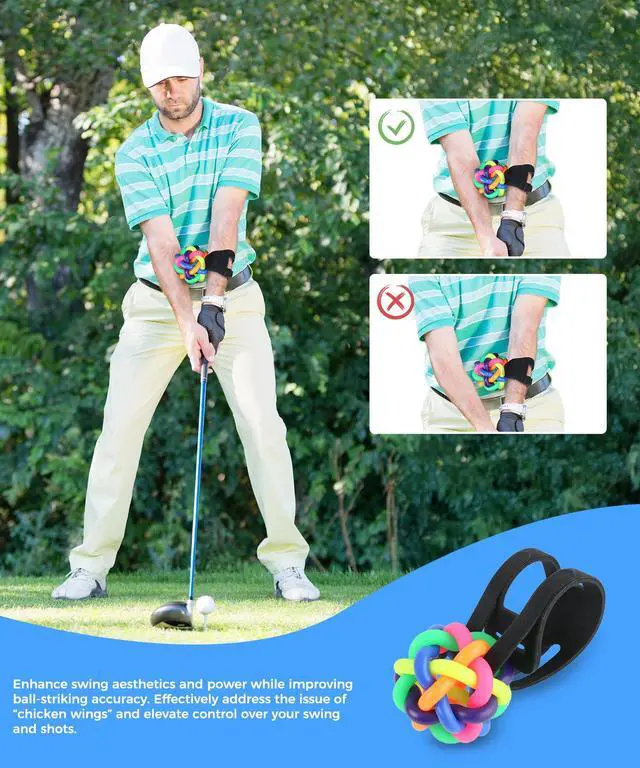 Alt view image 5 of 5 - Golf Trainer Ball, Golf Swing Trainer Ball, Golf Wrist Trainer, Golf Swing Posture Corrector, Golf Swing Trainer for Wrist, Smart Ball Golf Training Aid for Golfer Beginner Practice