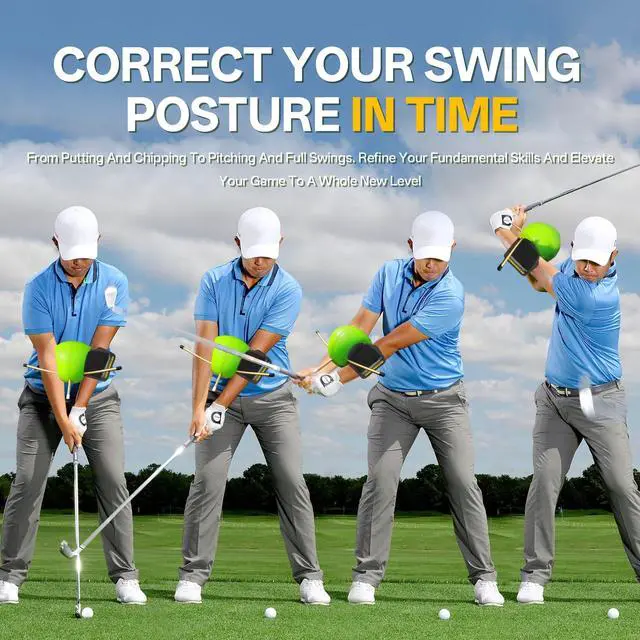 Alt view image 6 of 7 - The Connector Golf Training Aid in Improving Hand Positioning, Smart Ball Golf Training Aid for Posture Correction Practice.Golf Swing Trainers are Suitable for Golfers at All Levels, (with Hook&loop)