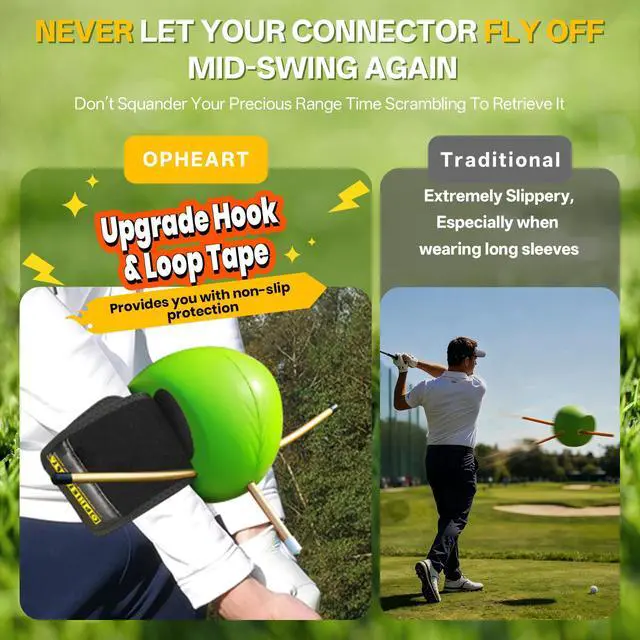 Alt view image 2 of 7 - The Connector Golf Training Aid in Improving Hand Positioning, Smart Ball Golf Training Aid for Posture Correction Practice.Golf Swing Trainers are Suitable for Golfers at All Levels, (with Hook&loop)