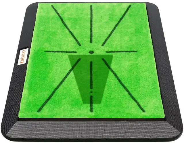 Main image of Portable & Foldable Golf Practice Mat Dual-Turf Golf Hitting Mat for Indoor & Outdoor Swing and Chipping Fairway & Rough Turf Golf Training Mat for Backyard and Home (Heavy Duty Suede Mat)
