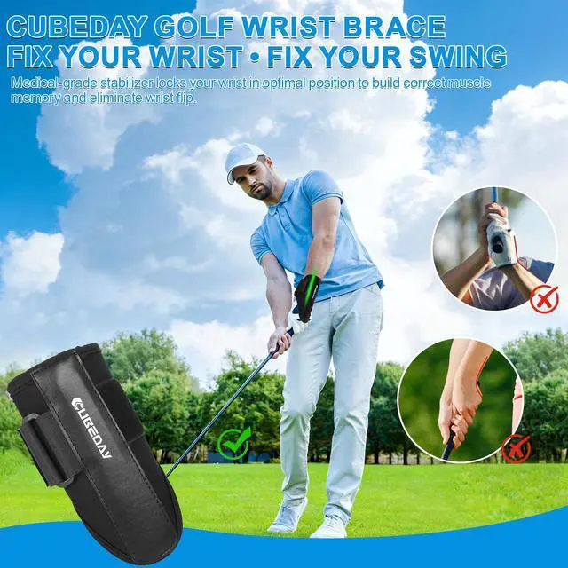 Alt view image 2 of 7 - Golf Wrist Brace & Arm Band Training Aid Kit - Pro Golf Swing Trainer for Impact Control & Muscle Memory - Adjustable Golf Wrist Training Aid to Fix Slices, Hooks & Chicken Wing - Men & Women