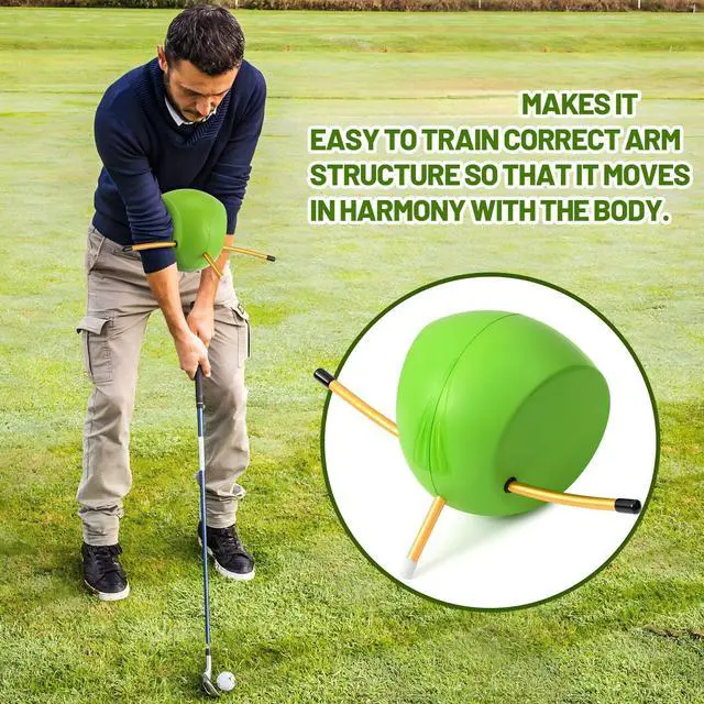 Alt view image 5 of 6 - Golf Training Aid, Golf Swing Trainer for Posture Correction & Arm Structure, Improve Swing Mechanics & Hand Positioning, Practice Tool for Beginners to Pros Golfers