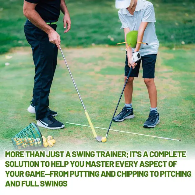 Alt view image 6 of 6 - Golf Training Aid, Golf Swing Trainer for Posture Correction & Arm Structure, Improve Swing Mechanics & Hand Positioning, Practice Tool for Beginners to Pros Golfers