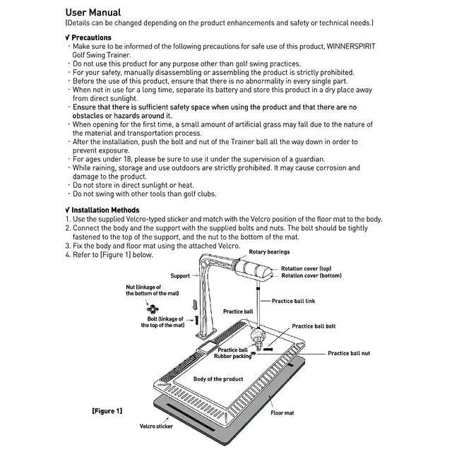 Alt view image 5 of 6 - Real Swing 300 Golf Swing & Hitting Trainer (Spare Practice Ball Link Set)