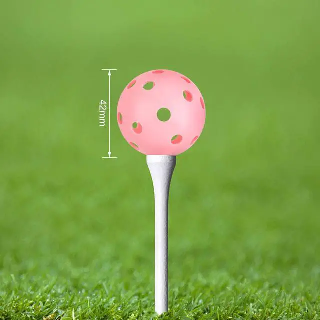 Alt view image 2 of 7 - Practice Golf Balls 24 Pack, 42mm Plastic Golf Balls, Practice Golf Balls for Backyard, Training Golf Balls for Swing Practice (Multicolor)