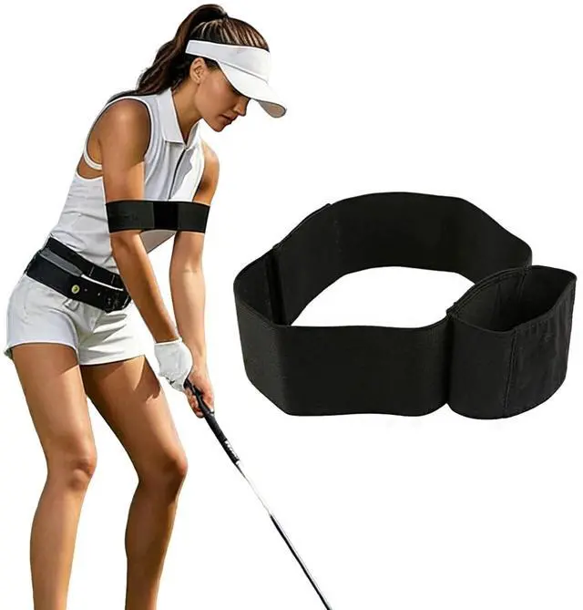 Main image of Slider Golf Training Aid, Swing Correcting Arm Band, Innovative Arm Connection Aid with Strong Restraining Power, for Swing Correcting Improve Swing Stability, Unisex