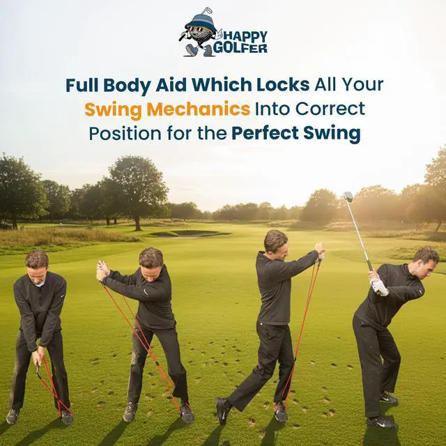 Alt view image 2 of 7 - Golf Swing & Grip Accuracy & Power Trainer | Resistance Band Training Aid for Swing Path, Grip & Muscle Memory | Pre-Round Warm-Up & Practice Tool | Golf Training Aids & Accessories | Right Hand Only
