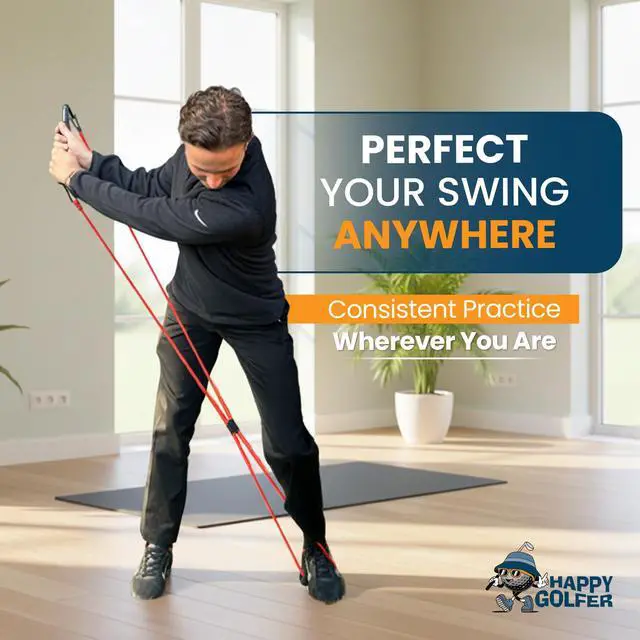 Alt view image 7 of 7 - Golf Swing & Grip Accuracy & Power Trainer | Resistance Band Training Aid for Swing Path, Grip & Muscle Memory | Pre-Round Warm-Up & Practice Tool | Golf Training Aids & Accessories | Right Hand Only