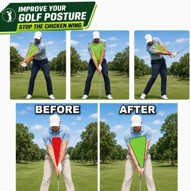 Alt view image 5 of 6 - Golf Swing Trainer Ball, Forearm Connection Training Aid with Adjustable Lanyard, Soft Memory Foam Golf Practice Ball to Fix Chicken Wing, Slicing & Scooping