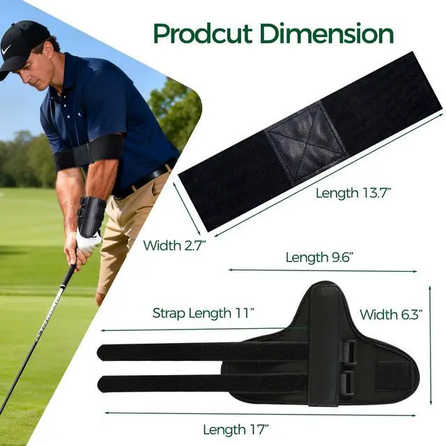 Alt view image 6 of 7 - Golf Swing Trainer Aid Set with Wrist Trainer and Arm Band