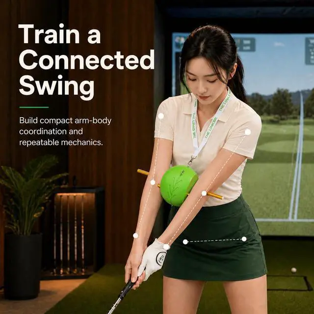 Alt view image 2 of 6 - The Connector Golf Swing Trainer - Golf Training Aid Ball for Arm Body Connection, Upgraded Foam Swing Corrector for Driving Range Backyard Course Practice, All Skill Levels