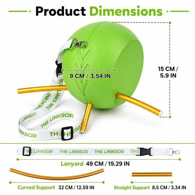Alt view image 6 of 6 - The Connector Golf Swing Trainer - Golf Training Aid Ball for Arm Body Connection, Upgraded Foam Swing Corrector for Driving Range Backyard Course Practice, All Skill Levels