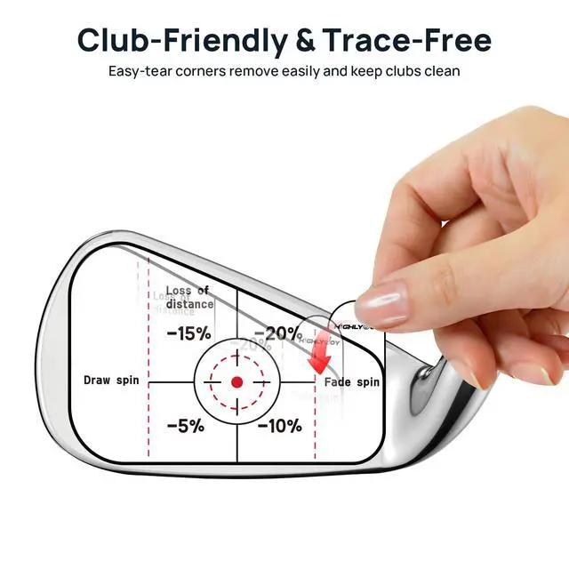 Alt view image 6 of 7 - Golf Impact Stickers, High-Resolution Impact Tape for Iron, Wood & Fairway Clubs, Golf Training Aid for Home Practice, Nets & Simulators, Essential Golf Accessories for Men & Women, 180 Pcs