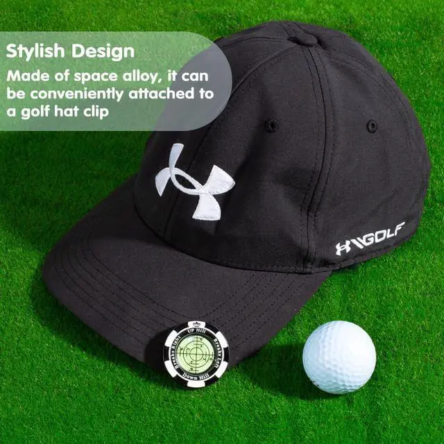 Alt view image 3 of 6 - Reader - Golf Ball Marker with High Precision Green Reading Aid Golf Accessories for Men Women(Black)
