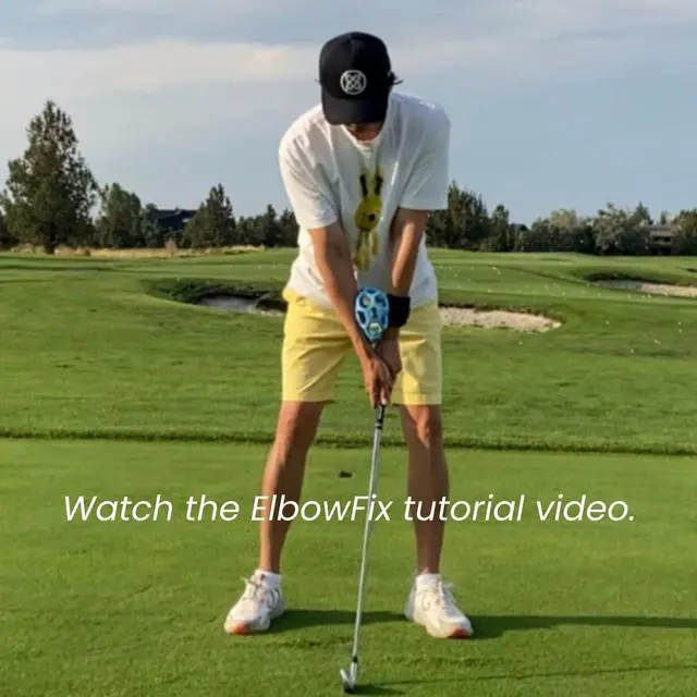Alt view image 2 of 7 - ElbowFix Golf Swing Trainer Fix Chicken Wing & Flying Elbow | Improve Arm Rotation & Follow-Through | Wrist & Arm Connection Golf Training Aid
