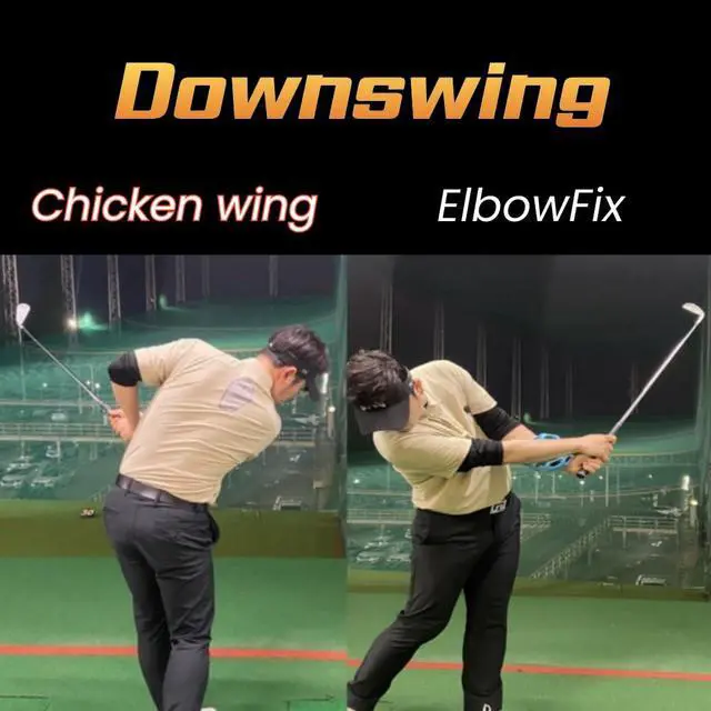 Alt view image 7 of 7 - ElbowFix Golf Swing Trainer Fix Chicken Wing & Flying Elbow | Improve Arm Rotation & Follow-Through | Wrist & Arm Connection Golf Training Aid