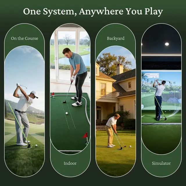 Alt view image 7 of 7 - Golf Alignment Sticks Holder with Angle Adjustment, Metal Base & Metal Threaded Connectors, Golf Training Aid for Putting, Full Swing, Posture Correction, Golf Swing Trainer for Men and Women