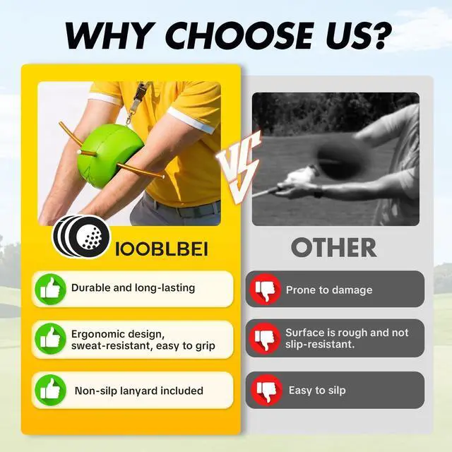 Alt view image 6 of 7 - Upgraded The Connector Golf Training Aid for Posture Correction & Arm Structure, Portable Golf Swing Trainer with Non-Slip Lanyard, Golf Swing Training Aid for Golfers Warm-Up Practice