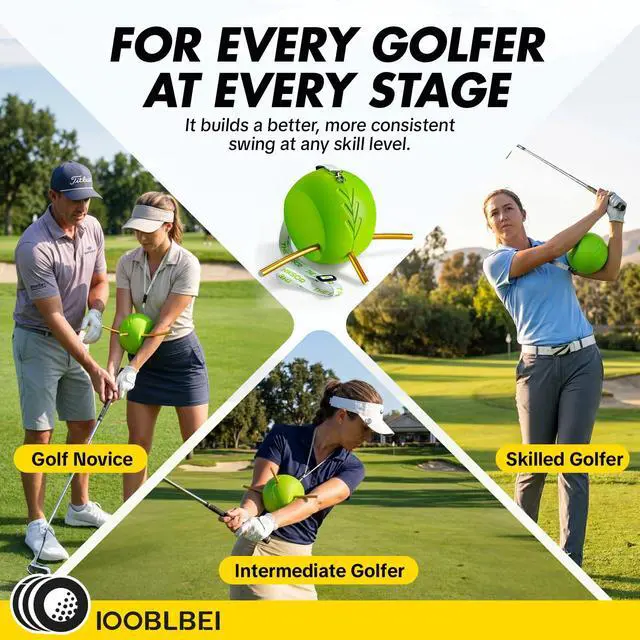 Alt view image 7 of 7 - Upgraded The Connector Golf Training Aid for Posture Correction & Arm Structure, Portable Golf Swing Trainer with Non-Slip Lanyard, Golf Swing Training Aid for Golfers Warm-Up Practice