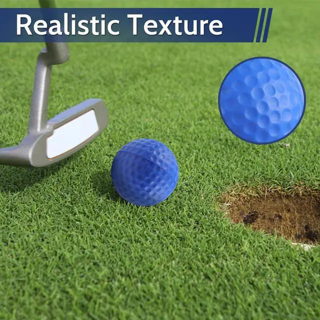 Alt view image 5 of 7 - 20 Pack Foam Golf Balls, 41mm Practice Golf Balls, Realistic Feel and Long Lasting Limited Fligh Practice Golf Balls for Backyard, Soft Golf Balls for Indoor or Outdoor