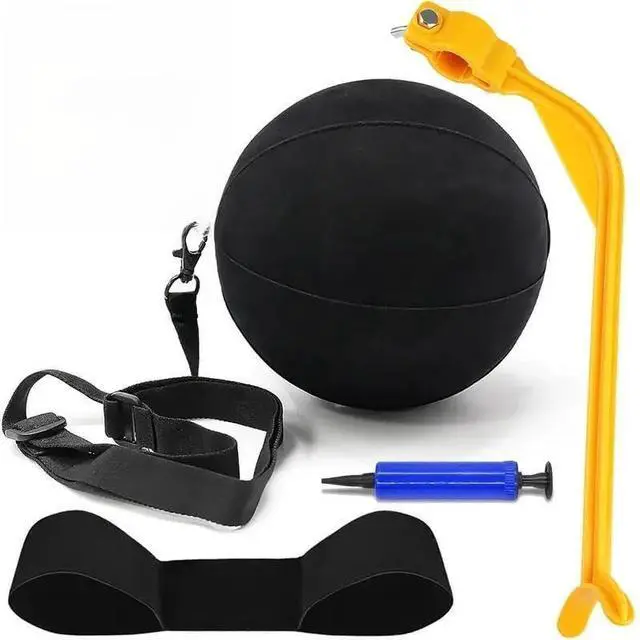 Main image of 3-Piece Golf Swing Trainer Set - Arm Band, Impact Ball & Posture Aid - Boost Skills for All Levels (Black-Black-Yellow)