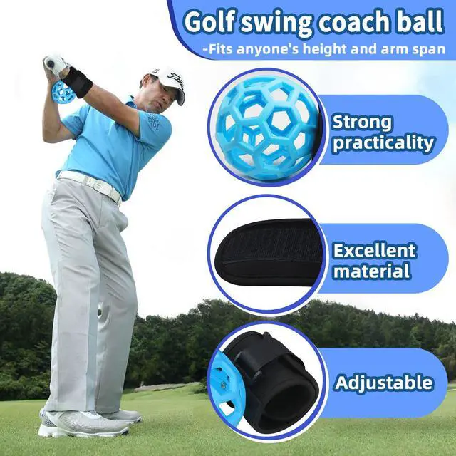 Alt view image 2 of 6 - Smart Ball Golf Training Aid Golf Swing Trainer Ball, Practical Training Aid for Golf, Intelligent Ball for Beginner Posture Training, Golf Wrist Strap Training Ball