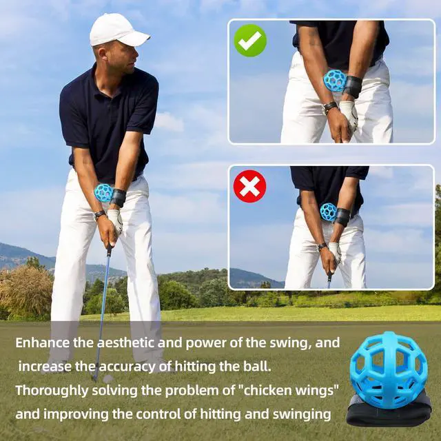 Alt view image 5 of 6 - Smart Ball Golf Training Aid Golf Swing Trainer Ball, Practical Training Aid for Golf, Intelligent Ball for Beginner Posture Training, Golf Wrist Strap Training Ball
