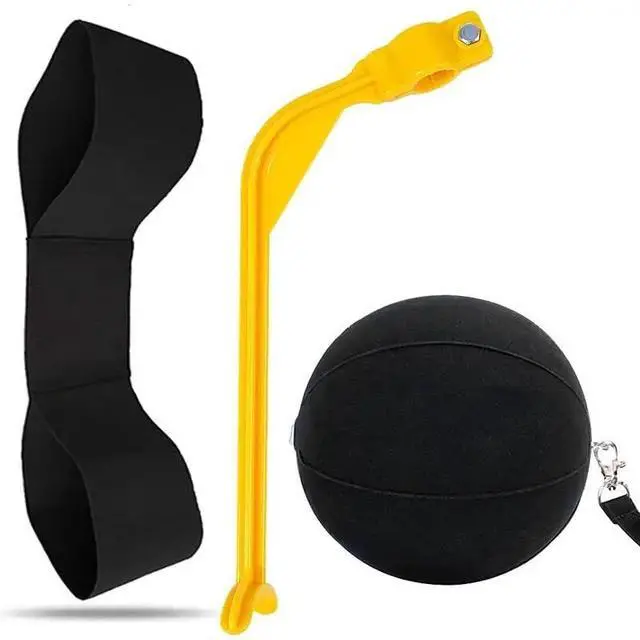 Alt view image 6 of 6 - 3-Piece Golf Swing Trainer Set - Arm Band, Impact Ball & Posture Aid - Boost Skills for All Levels (Black-Black-Yellow)