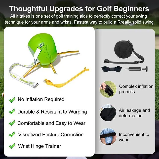 Alt view image 5 of 6 - Golf Training Ball, The Connector Golf Training Aids with Lanyard