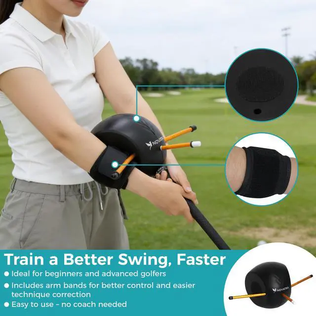 Alt view image 5 of 7 - Golf Trainer Ball with Anti-Slip Strap Swing Sync Training Aid for Better Connection, Pure Strikes & Swing Consistency Golf Smart Ball for Practice and Skill Development