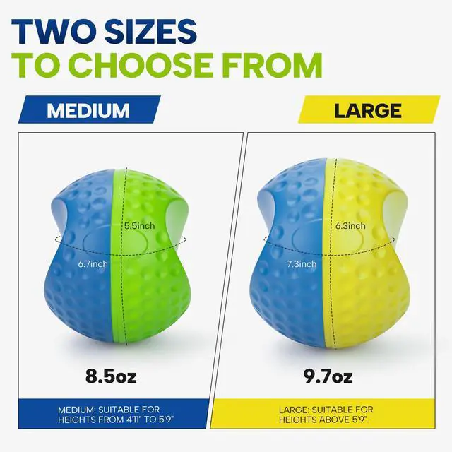 Alt view image 5 of 7 - Golf Training Aid, Golf Swing Trainer - Golf Training Aid Ball with Arm Band for Impact Precision & Consistent Swings | Fix Slicing, Scooping & Chicken-Wing - Soft Memory Foam (Medium)