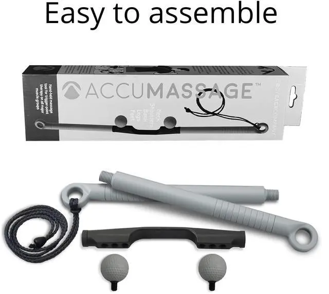 Alt view image 4 of 7 - AccuMassage FSA Eligible - Dual Pressure Point Massage Tool & Massage Hammer - 2 in 1 Design - Shiatsu Neck Massager Tool, Golf Ball Percussion Massager for Deep Tissue Pain Relief