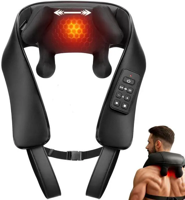 Main image of Shiatsu Neck with Heat for Pain Relief Deep Tissue, Upgraded Adjustable Width 4D Kneading Shoulder Massage, Electric Back Massage Pillow, Gifts for Women Men Mom Dad, Mothers Day