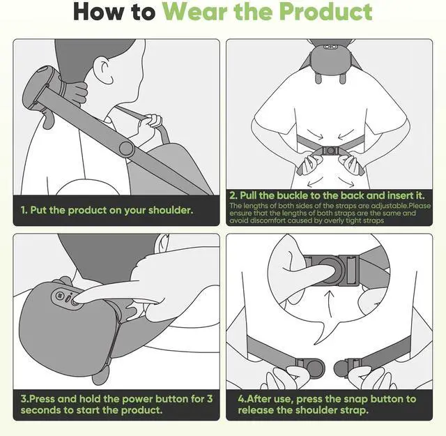 Alt view image 7 of 7 - Neck and Shoulder Massager, Wireless 4D Shiatsu Heated Neck Massager