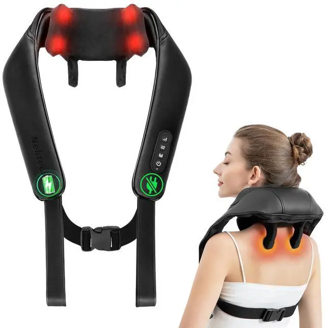 Main image of 6D Neck Massager with Heat, Shiatsu Neck Massager for Pain Relief