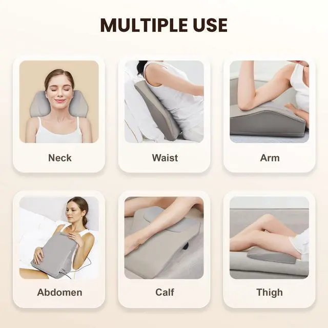 Alt view image 7 of 7 - Shiatsu Neck Back Massager, FSA Eligible HSA Massage Pillow