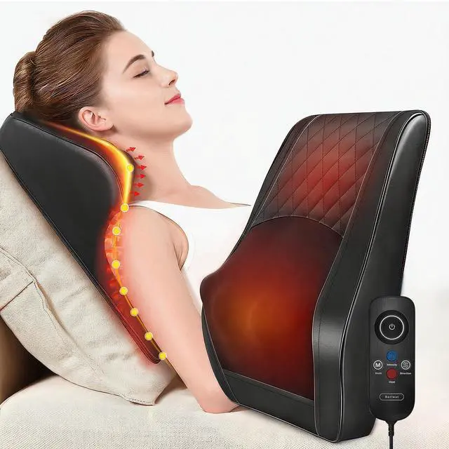 Main image of Back Massager with Heat, 3D Kneading Massage Pillow for Back, Neck, Shoulder, Leg Pain Relief Deep Tissue, Gifts for Women Men Mom Dad