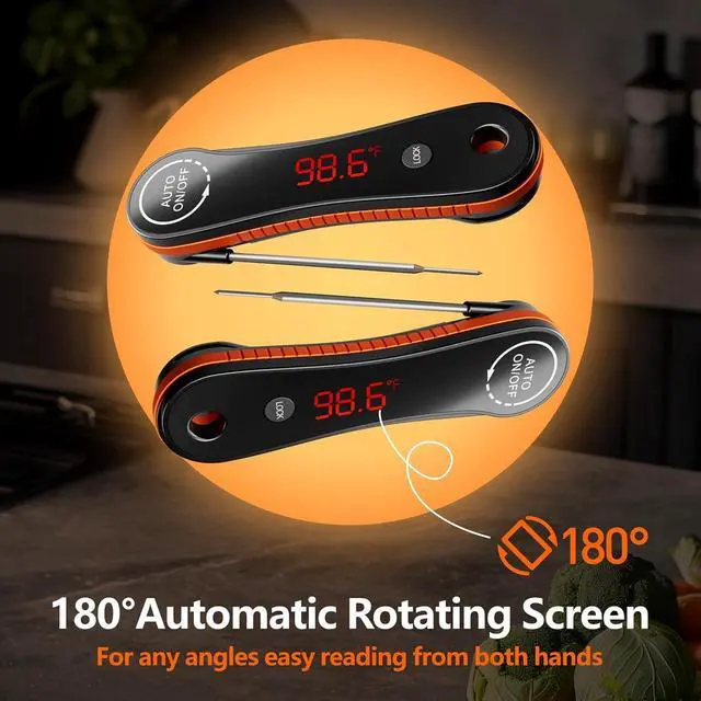 Alt view image 4 of 7 - 0.3s Instant Read Meat Thermometer IP67 Waterproof