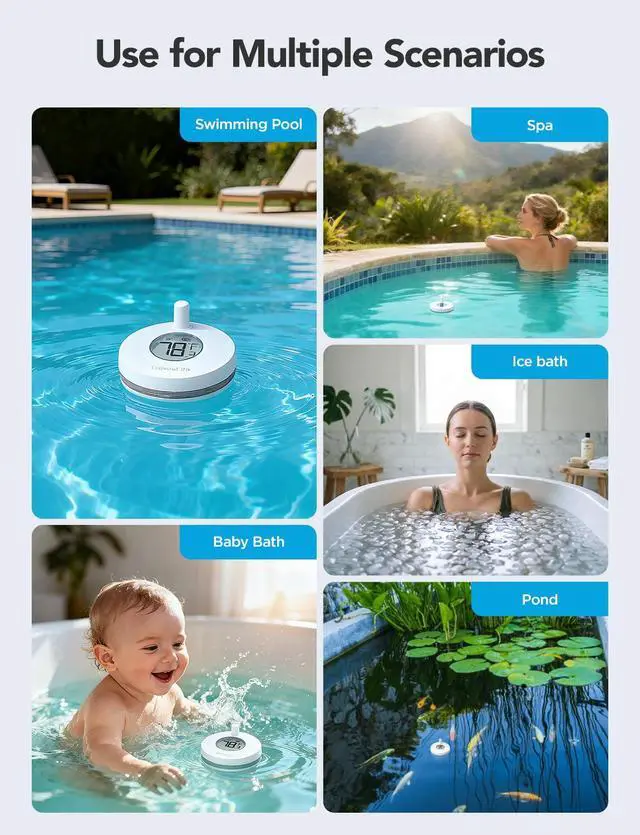 Alt view image 6 of 7 - WiFi Pool Thermometer P1 Wireless, Water Thermometer