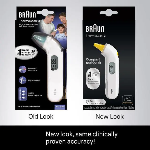 Alt view image 3 of 7 - ThermoScan 3 Ear Thermometer, Fast 1 Second Measurement, Audio Fever Indicator, Digital Display, Baby and Infant Friendly, No. 1 Brand Recommended by Pediatricians