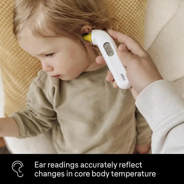 Alt view image 5 of 7 - ThermoScan 3 Ear Thermometer, Fast 1 Second Measurement, Audio Fever Indicator, Digital Display, Baby and Infant Friendly, No. 1 Brand Recommended by Pediatricians
