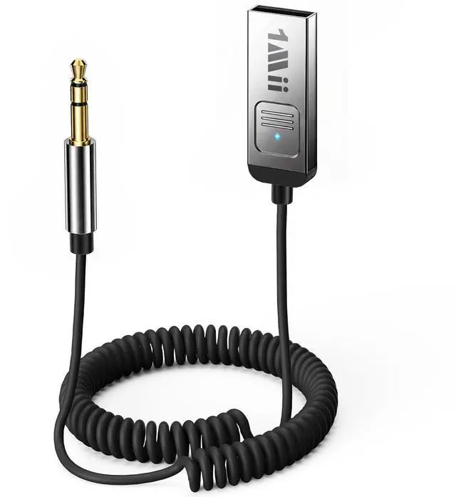 Main image of Aux Bluetooth 6.0 Car Adapter, 3.5mm Bluetooth Audio Receiver Cord