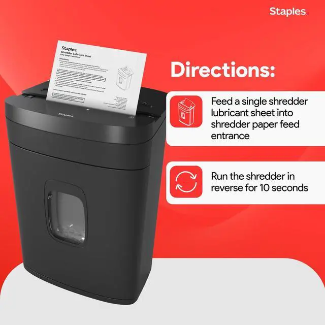 Alt view image 4 of 6 - Shredder Lubricant Lubricating Sheets, Reduces Friction & Noise, Keeps Blades Sharp, Pack of 24